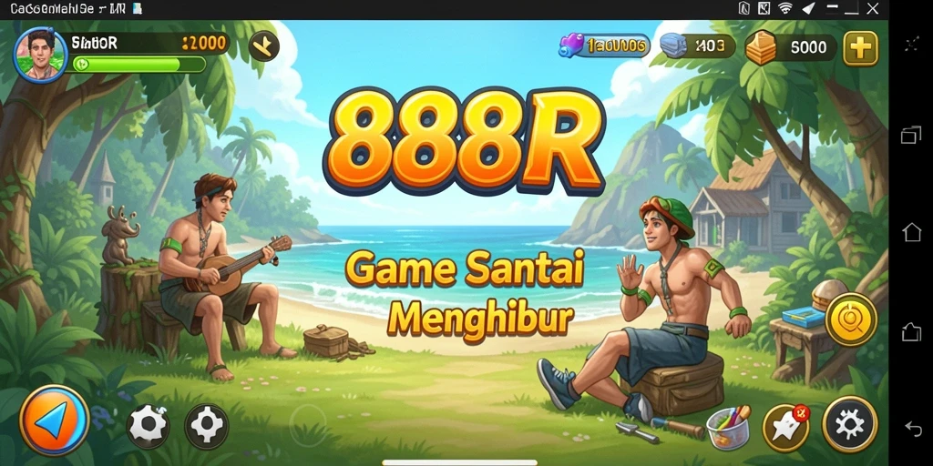 Tampilan gameplay seru dan interaktif di 888R.