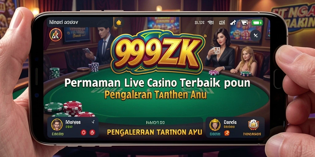 Tampilan gameplay Live Casino yang mendebarkan di 999ZK.