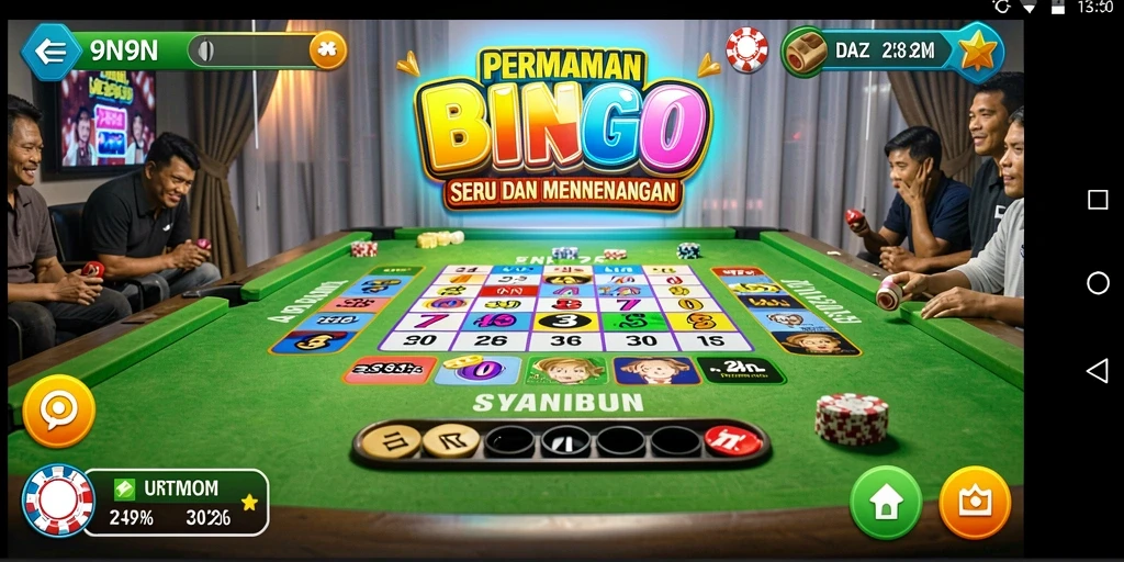 Tampilan gameplay Bingo yang menarik di 9N9N.