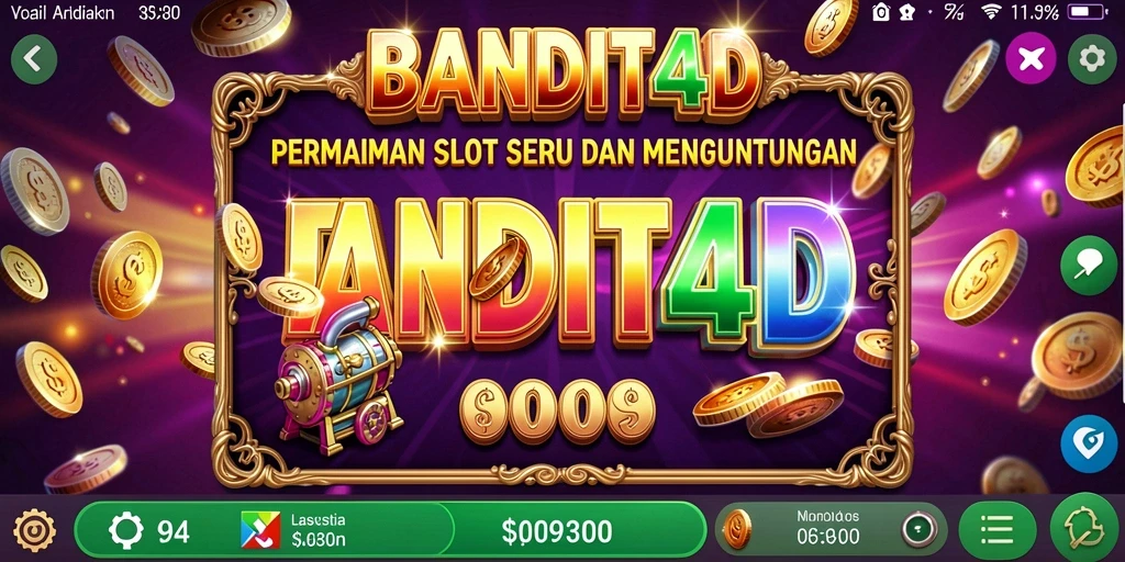 Screenshot gameplay BANDIT4D menampilkan keseruan mesin Slot yang menarik.