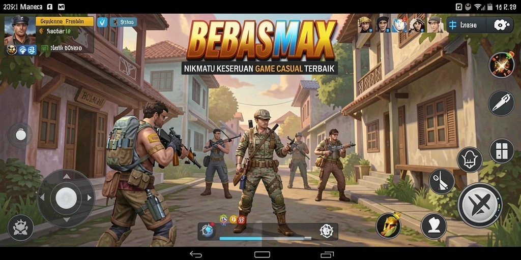 Tampilan gameplay BEBASMAX yang menarik dan seru.