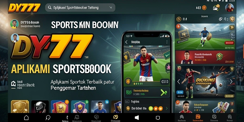 Screenshot utama DY777 menampilkan fitur taruhan olahraga yang seru.