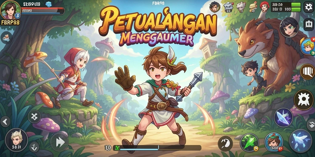 Tangkapan layar FBRP88 menampilkan aksi seru dalam dunia anime.