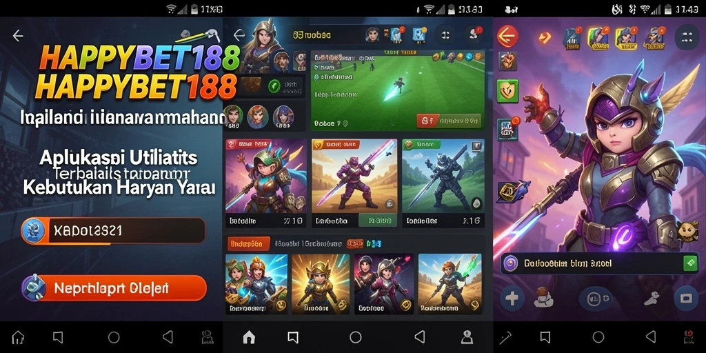 Tampilan antarmuka HAPPYBET188 yang sederhana dan fungsional.