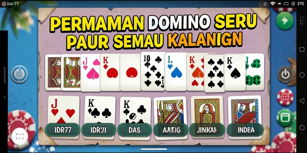 Tampilan menarik gameplay Domino yang kompetitif dan seru.