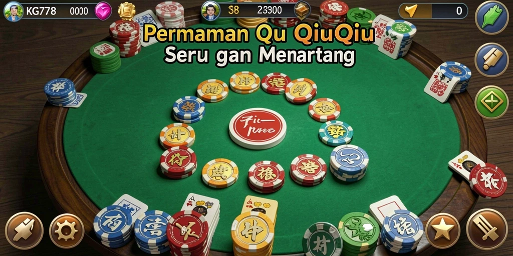 Tampilan gameplay seru dari KG778 dengan kartu QiuQiu.