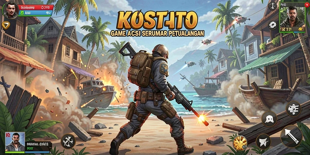 Tampilan menarik dengan aksi seru dalam KOSTOTO.