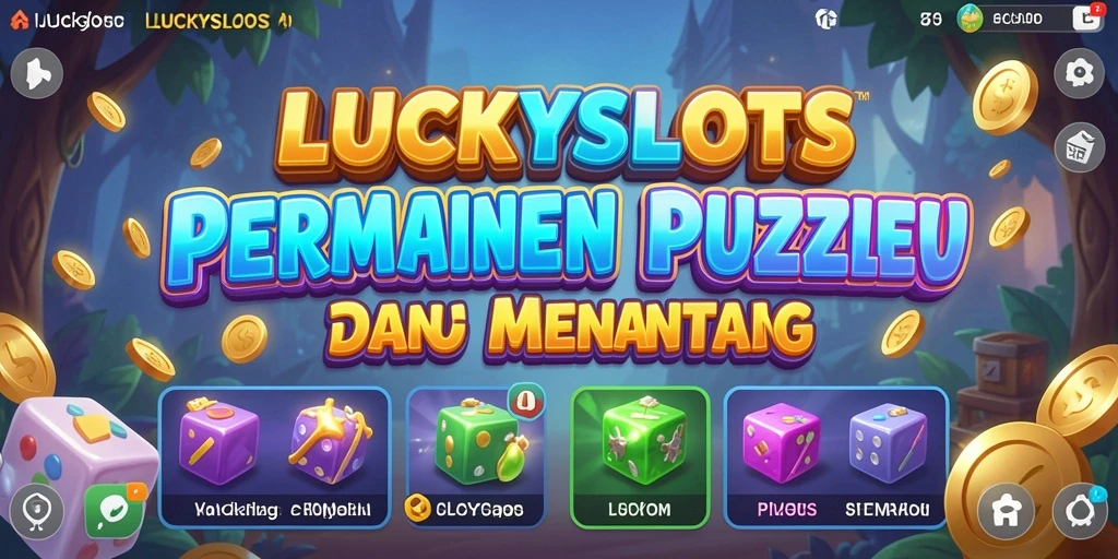 Screenshot gameplay LUCKYSLOTS yang menunjukkan keseruan memecahkan teka-teki.