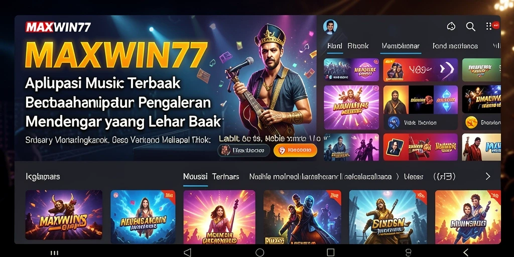 Tampilan gameplay interaktif di aplikasi MAXWIN77.