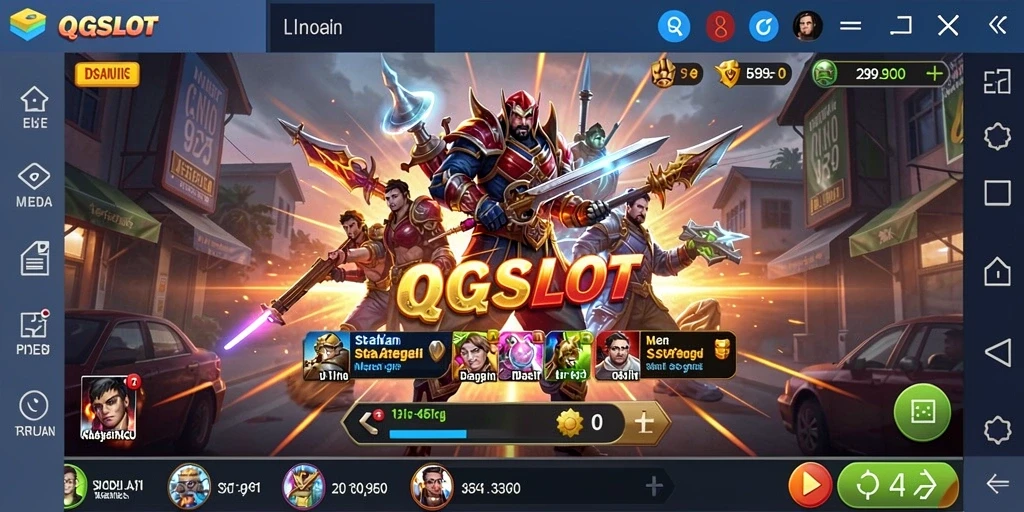 Tampilan interaktif dan menarik dari gameplay QQSLOT yang strategis.