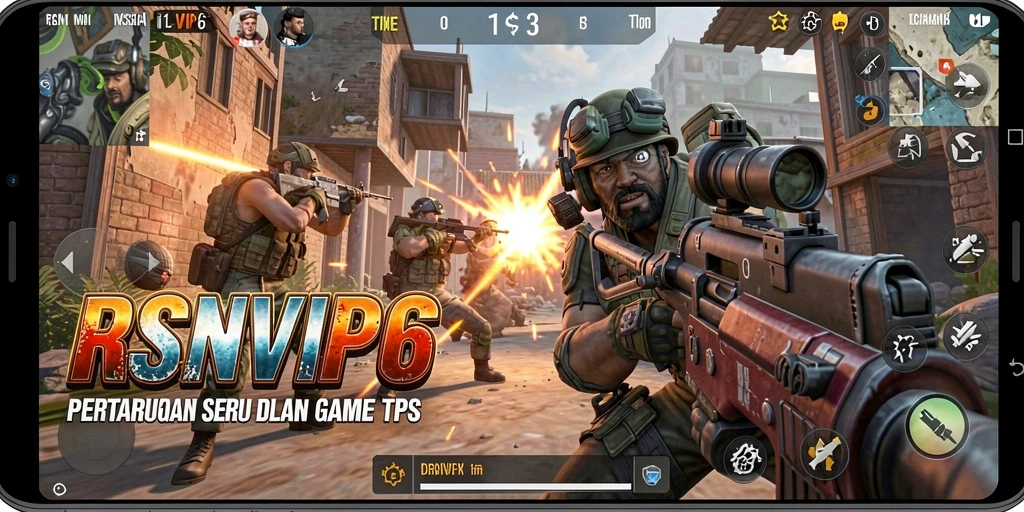 Tampilan seru dari gameplay RSNVIP6 yang menegangkan saat bertarung.