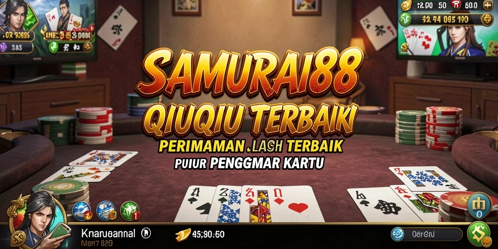 Tampilan gameplay QiuQiu yang mendebarkan dalam SAMURAI88.