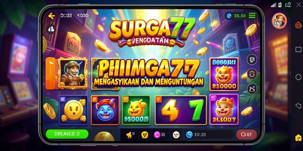 Gameplay menarik dari SURGA77 dengan tema Slot yang beragam.