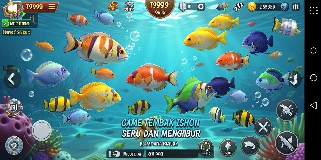 Gameplay seru T9999 saat memburu ikan besar.