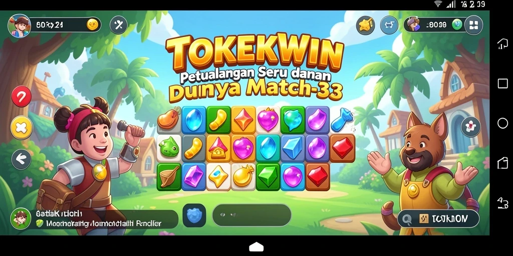 Gameplay seru dan penuh warna dari TOKEKWIN.