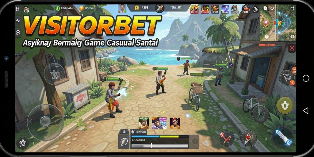 Tampilan gameplay menyenangkan dalam VISITORBET yang santai dan interaktif.